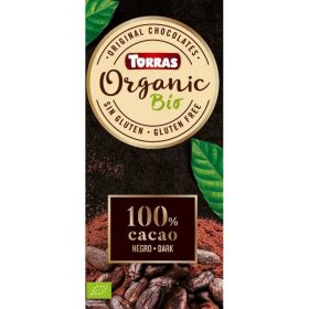   Torras bio 100% kakaótartalmú étcsokoládé 100 g (Gluténmentes)
