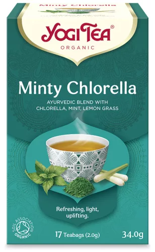 Yogi bio tea mentás tea chlorella algával 17 db 34 g