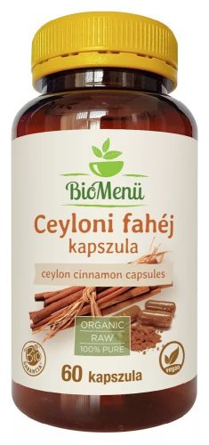 BioMenü bio ceyloni fahéj kapszula 60 db