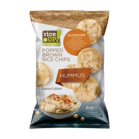 Rice Up barna rizs chips humusz ízű 60 g (Gluténmentes)