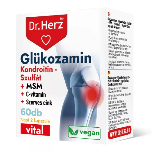 Dr.herz glükozamin+kondrotin-szulfát+msm kapszula 60 db