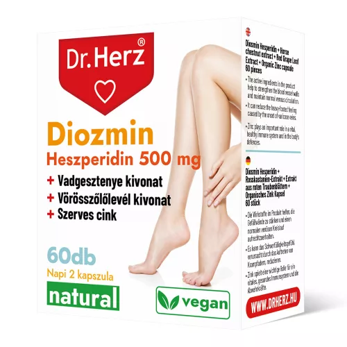 Dr.herz diozmin+hezperidin 500mg kapszula 60 db