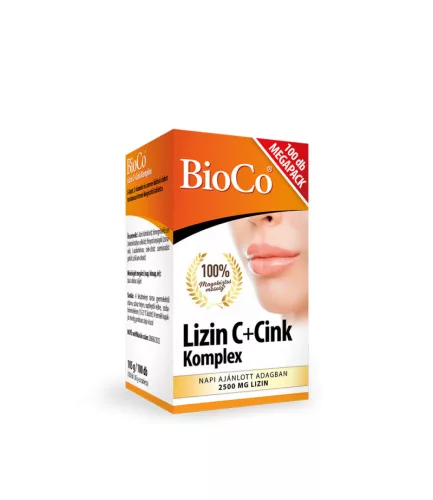 Bioco lizin c+cink komplex megapack tabletta 100 db