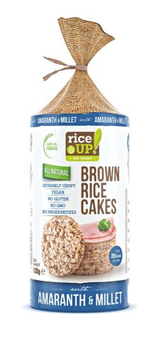 Rice Up barna rizses puffasztott szelet köles amaránt 120 g (Gluténmentes)