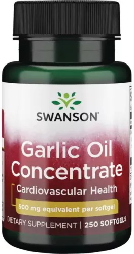 Swanson fokhagyma olaj koncentrátum 500mg kapszula 250 db