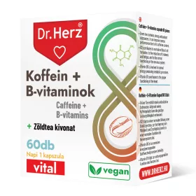 Dr.herz koffein+b-vitaminok kapszula 60 db