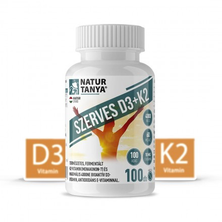 Natur Tanya szerves d3+k2 vitamin tabletta 100 db