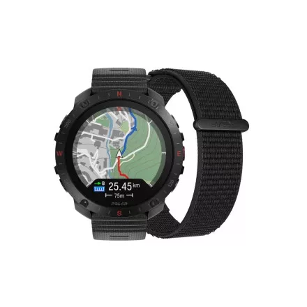 POLAR GRIT X2 PRO BLACK WITH EXTRA HOOK&LOOP WRISTBAND