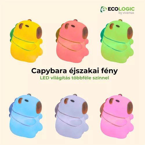 Capybara éjszakai fény