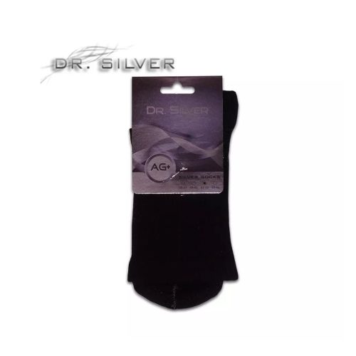 Dr. Silver Medical ezüstszálas bokazokni, fekete (44-46)