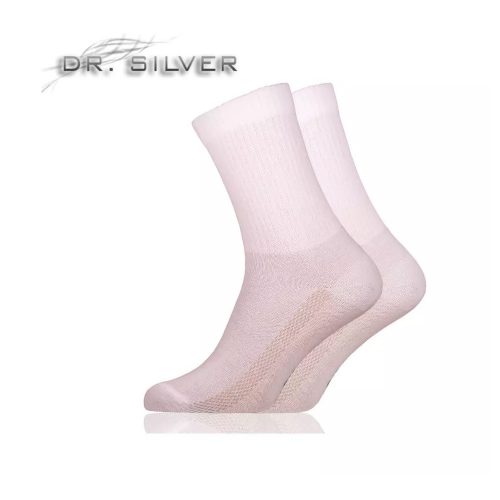 Dr. Silver Medical ezüstszálas bokazokni, fehér (35-37)