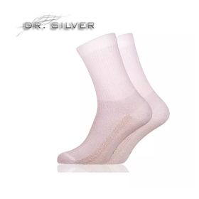 Dr. Silver Medical ezüstszálas bokazokni, fehér (38-40)