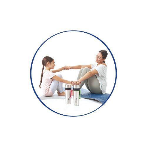 myLAICA rozsdamentes vízszűrő kulacs - matt zöld