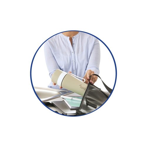 myLAICA rozsdamentes vízszűrő kulacs - matt zöld