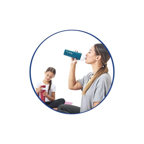 myLAICA rozsdamentes vízszűrő kulacs - matt bordó