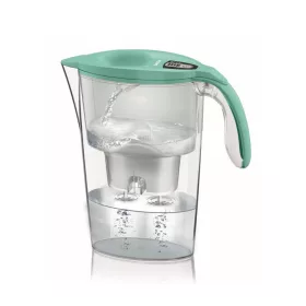   LAICA Stream Line "Tiffany" türkiz vízszűrő kancsó digitális kijelzővel, 1 db bi-flux SLIM univerzális szűrőbetéttel