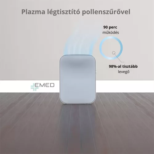 Plazma légtisztító pollenszűrővel