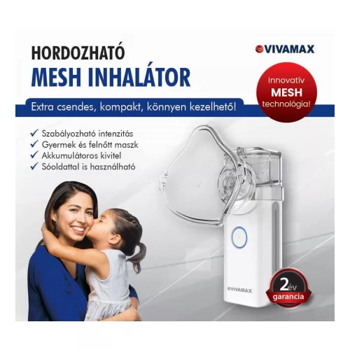 Hordozható MESH inhalátor