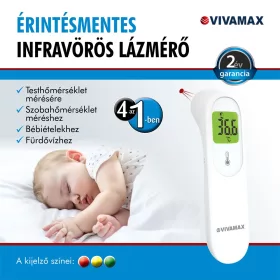 Többfunkciós érintés nélküli (non-contact) lázmérő