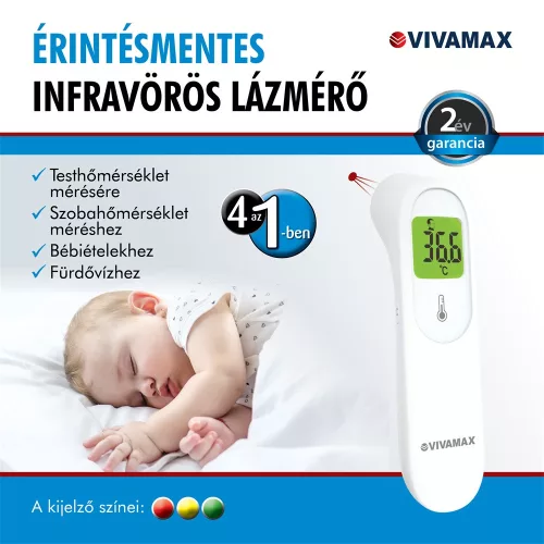 Többfunkciós érintés nélküli (non-contact) lázmérő