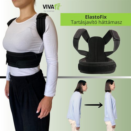 ElastoFix tartásjavító háttámasz merevítéssel és elasztikus pántrendszerrel S