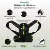 ElastoFix tartásjavító háttámasz merevítéssel és elasztikus pántrendszerrel XL