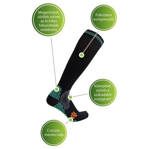 Active Kompressziós sportzokni 40-45 (1 pár)