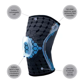 OrtoCare sport térdszorító patella gyűrűvel S
