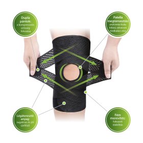 Tépőzáras térdrögzítő keresztpántokkal S