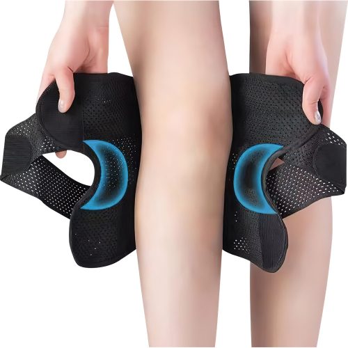 Tépőzáras térdrögzítő keresztpántokkal S