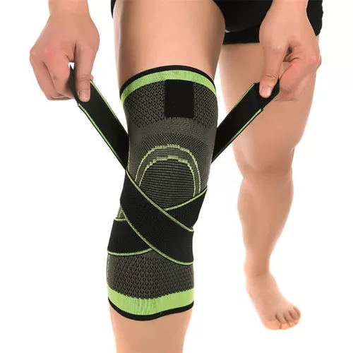 Sport térdszorító stabilizáló pántokkal (XL)