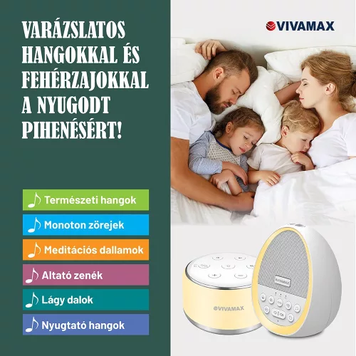 Nature&Relax "Compact" hang- és dallamterápiás (fehér zaj) készülék