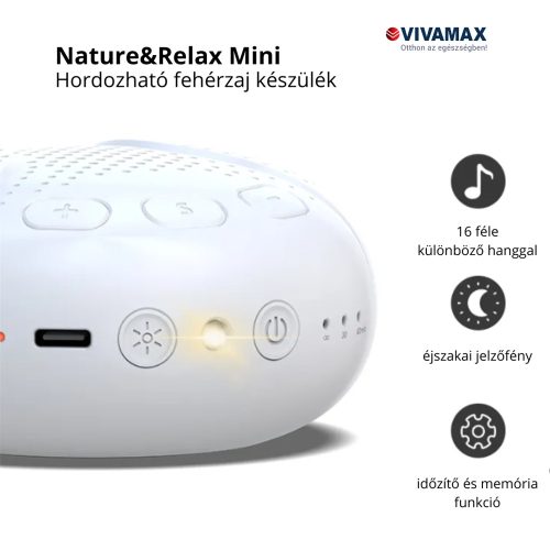 Nature&Relax "Mini" hang-és dallamterápiás (fehér zaj) készülék