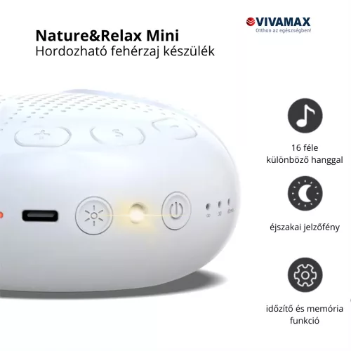 Nature&Relax "Mini" hang-és dallamterápiás (fehér zaj) készülék