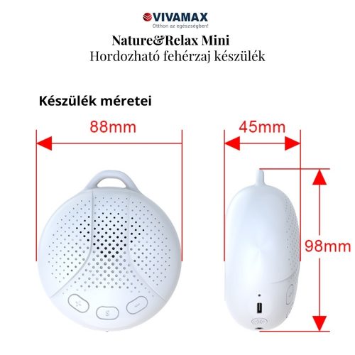 Nature&Relax "Mini" hang-és dallamterápiás (fehér zaj) készülék