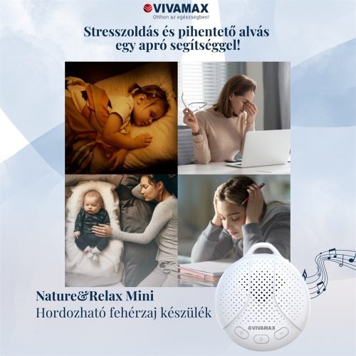 Nature&Relax "Mini" hang-és dallamterápiás (fehér zaj) készülék