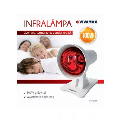 Infralámpa 100 W-os izzóval