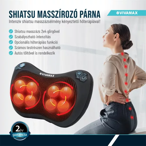 "Shiatsu" masszírozó párna