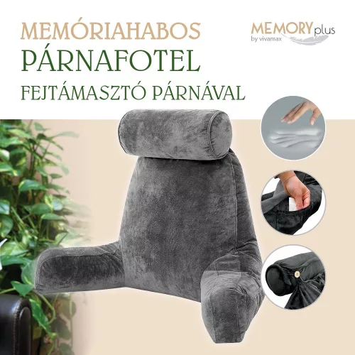 Memóriahabos párnafotel fejtámasztó párnával
