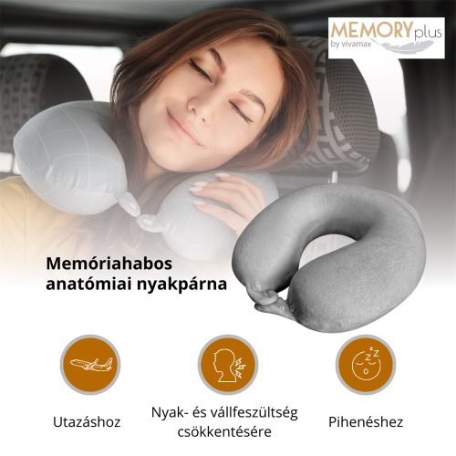 Memóriahabos nyakpárna