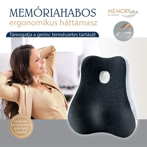 Memóriahabos ergonomikus háttámasz