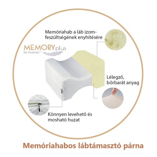 Memóriahabos lábtámasztó párna