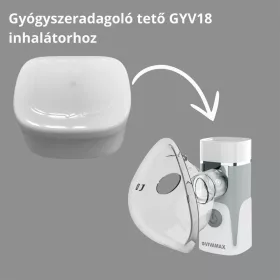 Gyógyszeradagoló tető GYV18 mesh inhalátorhoz