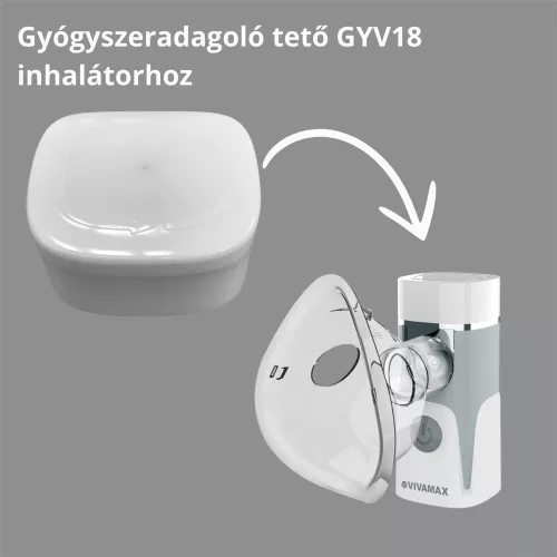 Gyógyszeradagoló tető GYV18 mesh inhalátorhoz