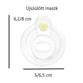 Tartozék maszk, GYVVH, GYVVH2, újszülött méret