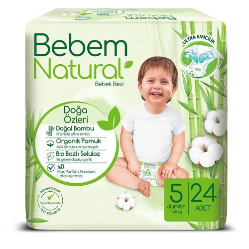 Bebem Natural pelenka (5-ös) 11 - 18 kg