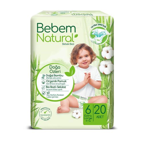 Bebem Natural pelenka (6-os) 15+ kg