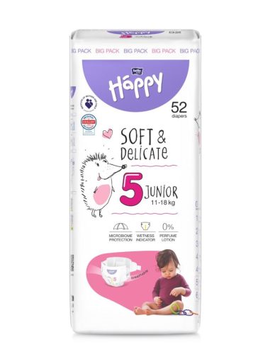 Bella Happy pelenka Soft & Delicate (5-ös) 12 - 25 kg