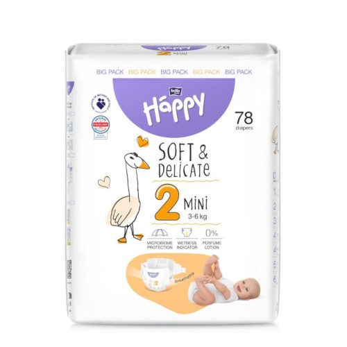 Bella Happy pelenka Soft & Delicate (2-es) 3 - 6 kg