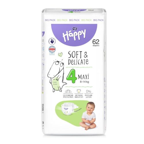 Bella Happy pelenka Soft & Delicate (4-es) 8 - 18 kg
